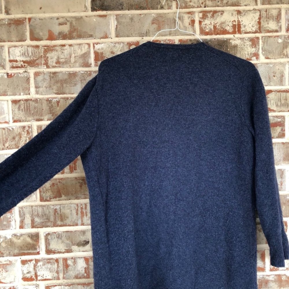 Madewell Kent Cardigan Alpaca Wool SOFT Navy Blue Sweater XS - Picture 5 of 16